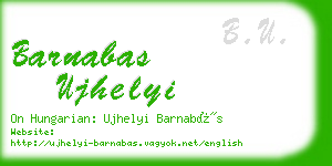 barnabas ujhelyi business card